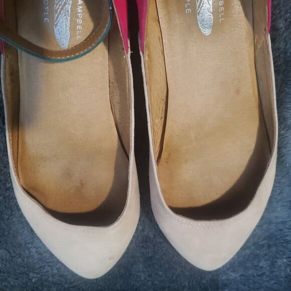 Jeffrey Campbell Free people flat shoes Size 6M three color Ankle strap - Picture 10 of 12